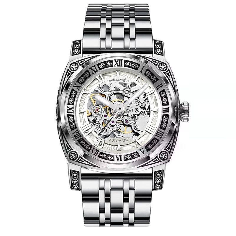 Автоматические механические мужские часы Duke of Lorraine: Модный, деловой дизайн с полостью