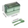 Compartments Lunch Box Food Container Set Bento Storage Box for Adults Kids