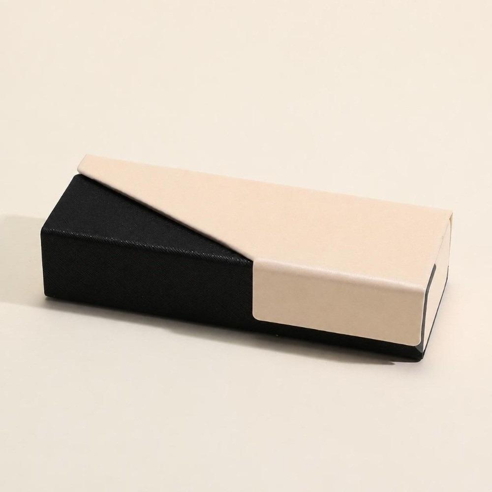 Leather Glasses Case Hard Shell Spectacle Case Vintage Glasses Box for Women Men