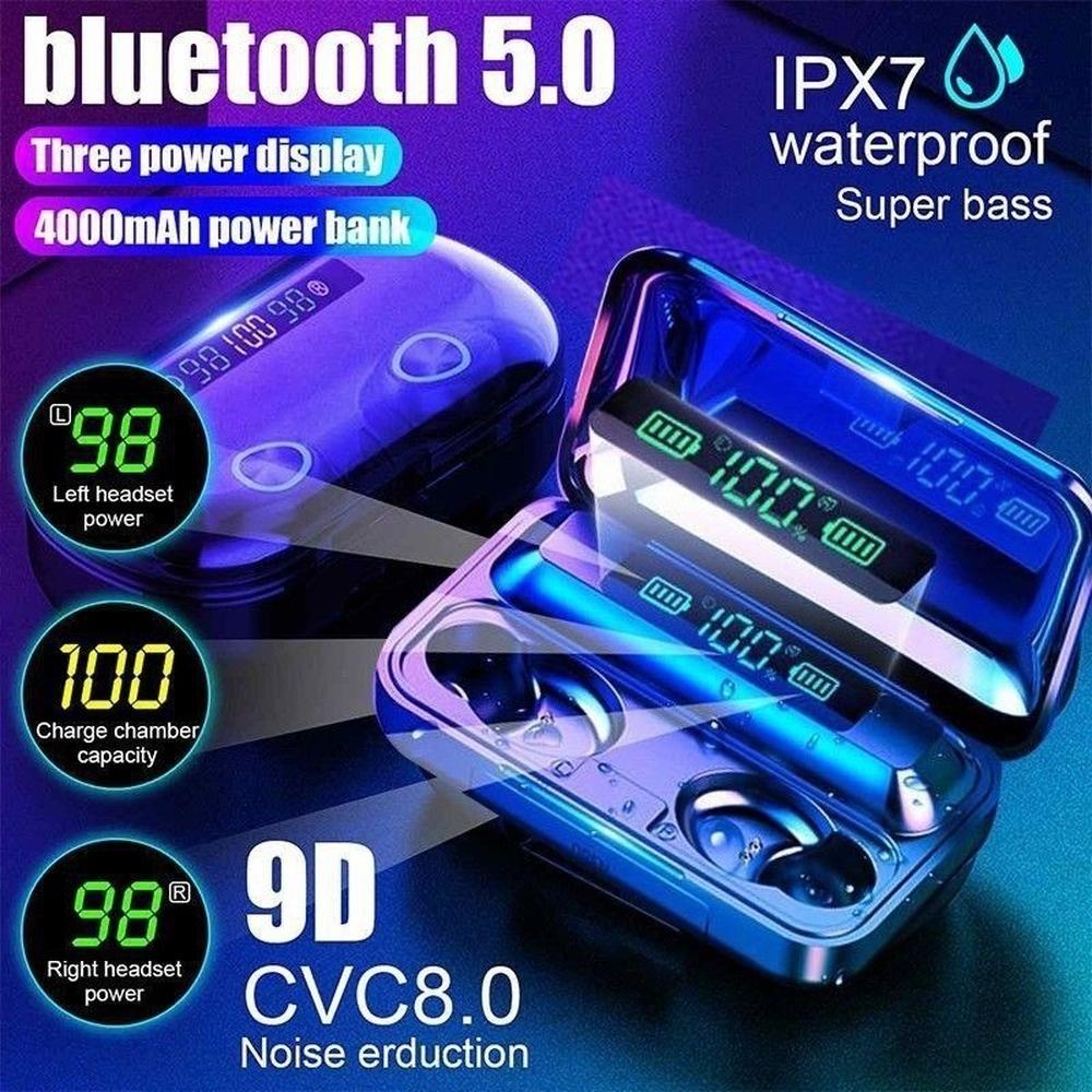 2024 НОВЫЕ оригинальные беспроводные наушники TWS Bluetooth 5.0 U-типа наушники с шумоподавлением 9D стерео с цифровым дисплеем зарядный чехол