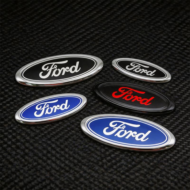 Ford 11.5cm 15cm Car Front Grille ABS Rear Trunk Hood Lid Logo Decor Cover For Focus Fiesta Ranger Mondeo Mustang Accessories cd37