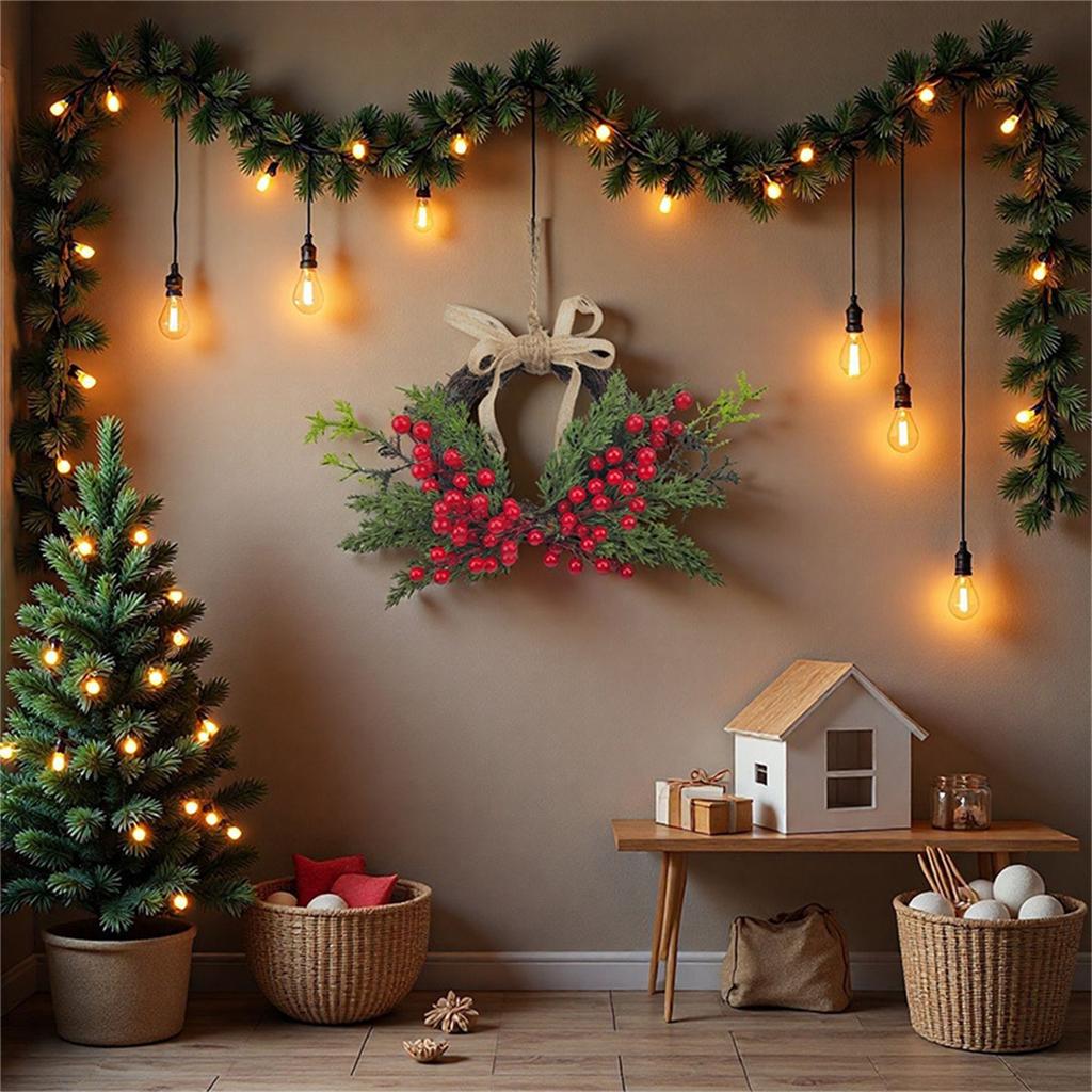 Имитация Сердцевидное Мягкое Резиновое Кольцо Гирлянда Подвеска Рождественский Праздник Наружное Украшение