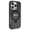 Etui do iPhone 13 Pro Max Guess Ring Stand Glitter MagSafe Czarny