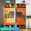 2 шт. занавески с принтом Happy Halloween для домашнего декора - оконные карманы с карнизом для спальни, офиса, кухни, гостиной
