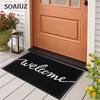 Рождественский фестиваль украшения ковер для передней двери Крытый Открытый противоскользящий коврик
