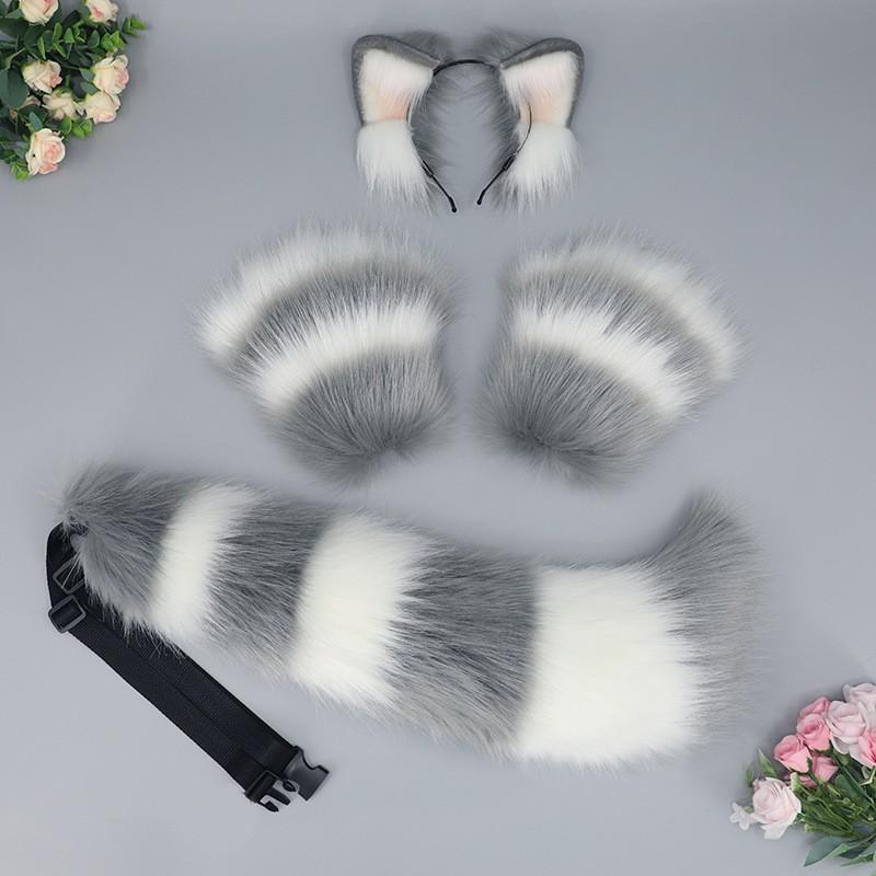 Fox Ear Headband Costume Accessory Halloween Party Cosplay Cute Animal Ears Hairband