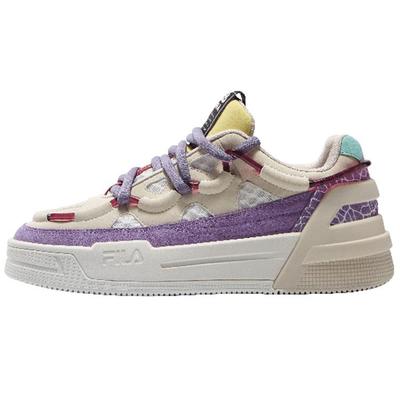 Кроссовки женские Salto Low Top Retro для баскетбола, белые с светло-фиолетовым, F12W141225FSV