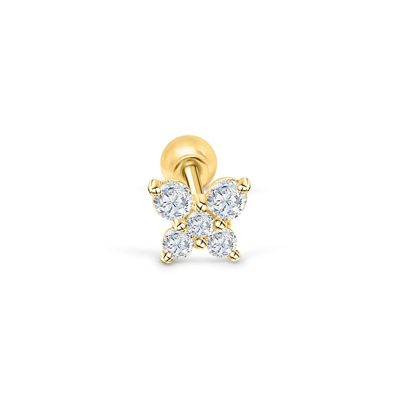 European and American 925 Sterling Silver Piercing Stud Earrings, Earrings, Female Male Devil Nails 2026