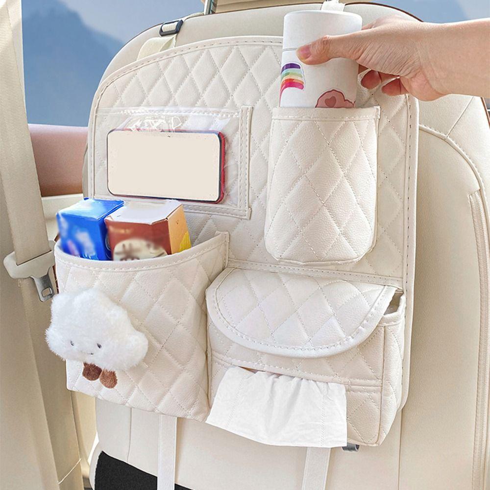 Многокарманная сумка для подвешивания на спинку сиденья автомобиля Складной держатель для документов в автомобиль Аксессуары для интерьера