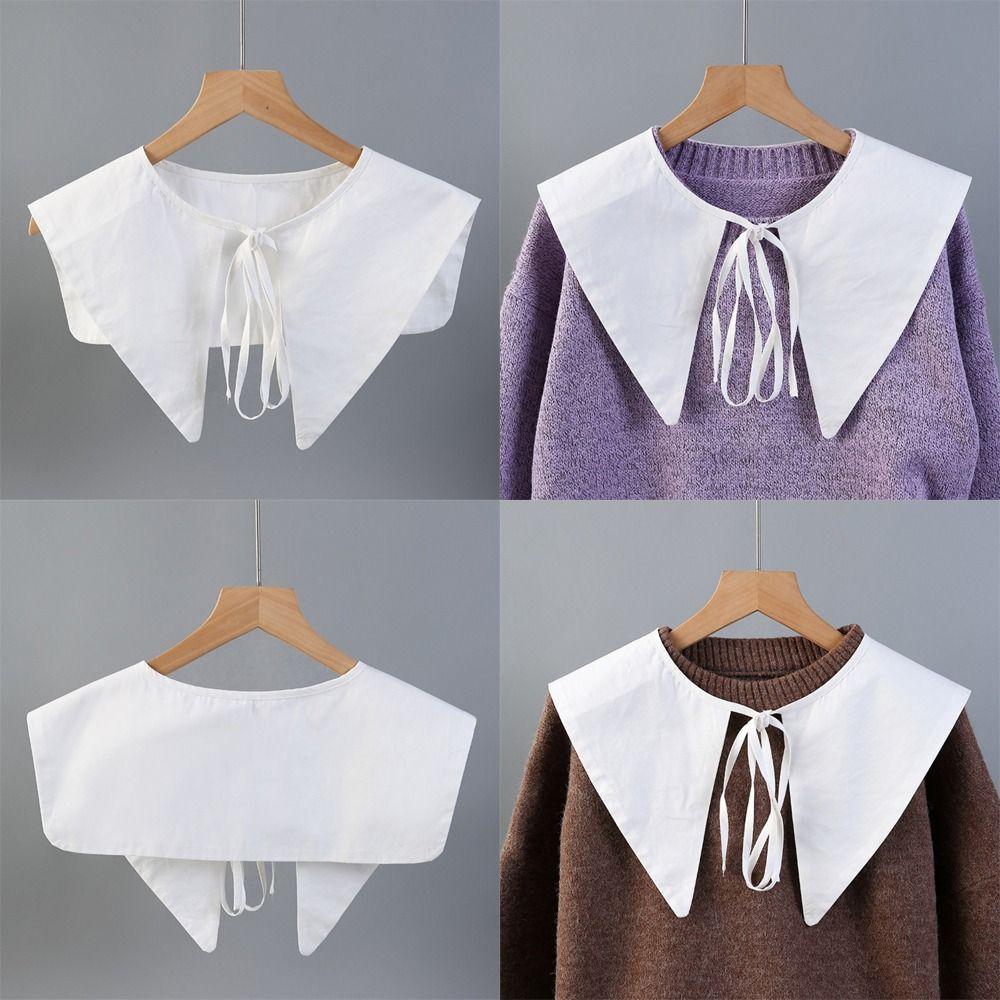 Хлопковый накладной воротник DIY Шаль-накидка Шаль-накидка Украшение Съемный накладной воротник Женщины Девушки