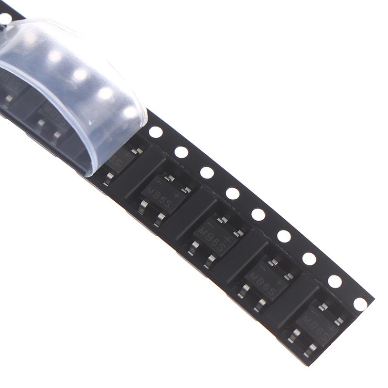 50 шт. Mb6S 600 В 0,5 А Sop-4 выпрямительный диодный мост патч мостовой стек ультратонкий