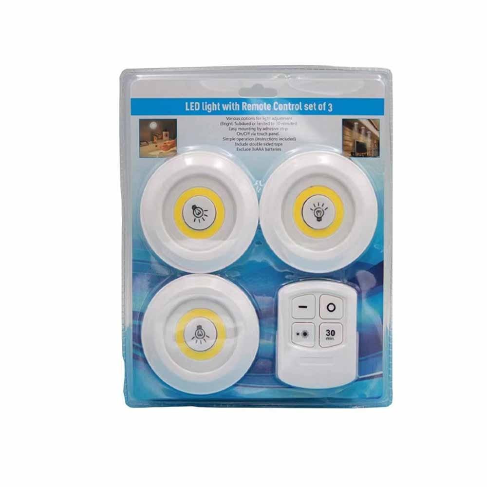 Светодиодный светильник под шкаф, работающий от батареек, с пультом дистанционного управления, сенсорным управлением, подсветка для шкафа, белый/теплый свет, беспроводной ночник