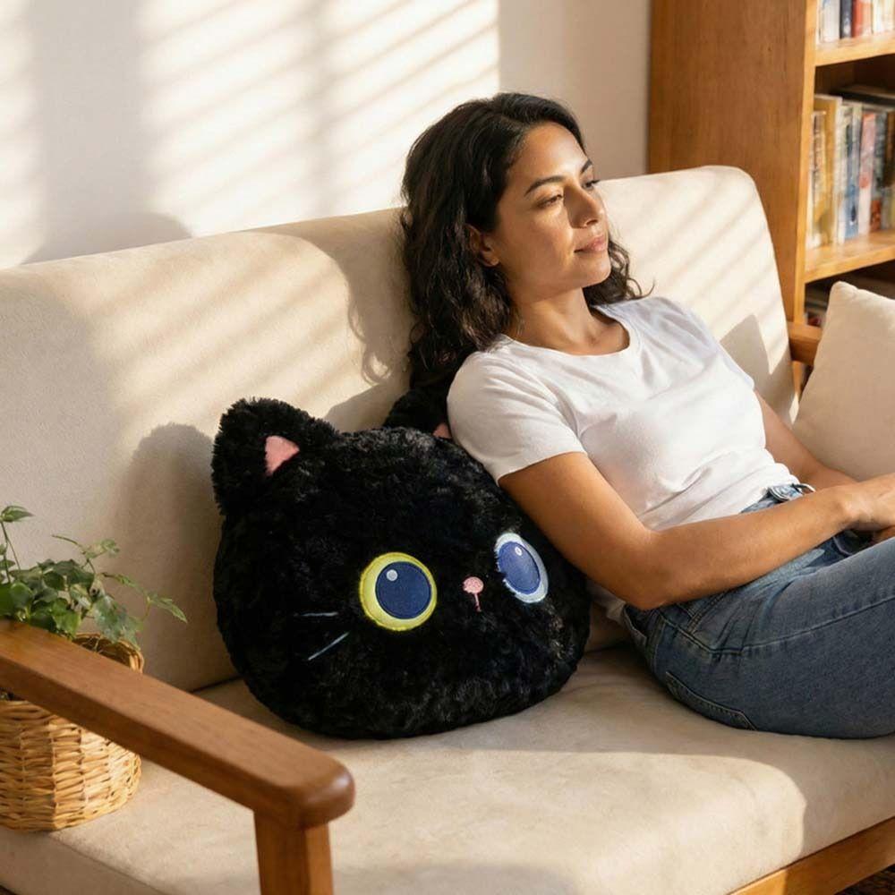 Home Decoration Stuffed Cat Pillow Bedroom Sofa Cat Throw Pillows Children's Pillow Toys