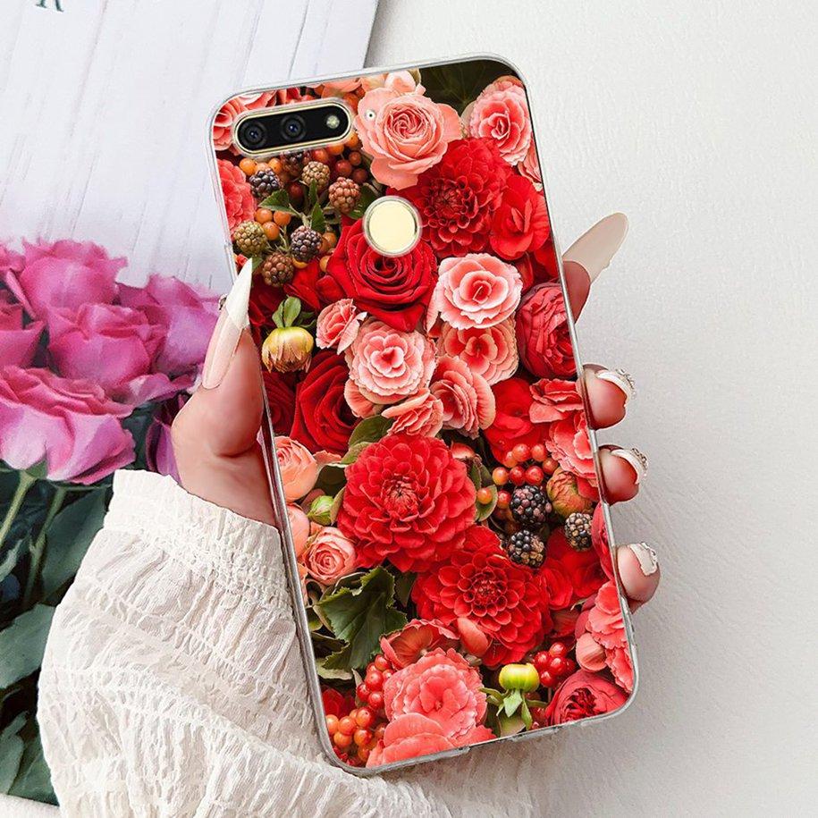 For Huawei Y6 2018 Case ATU-L21 ATU-L22 Cover Luxury Marble Butterfly Soft Silicone Phone Cover For Huawei Y6 Prime 2018 Carcasa