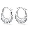 Silver-plated Earrings S925 Silver Earrings Popular Hollow Carved Women's Earrings