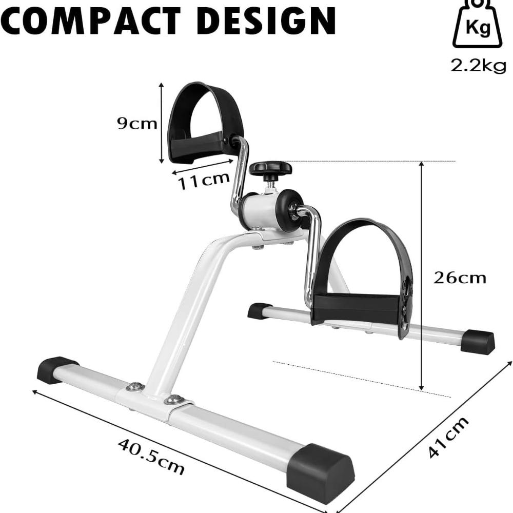 Мини велотренажер для упражнений для ног и рук, для восстановления, легкий и портативный, напольный велосипед, педальный велотренажер