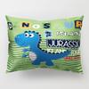 Cartoon Dinosaur Pillowcase Cute Children's Room Cushion Cover Car Sofa Cushion Cover Children's Birthday Gift