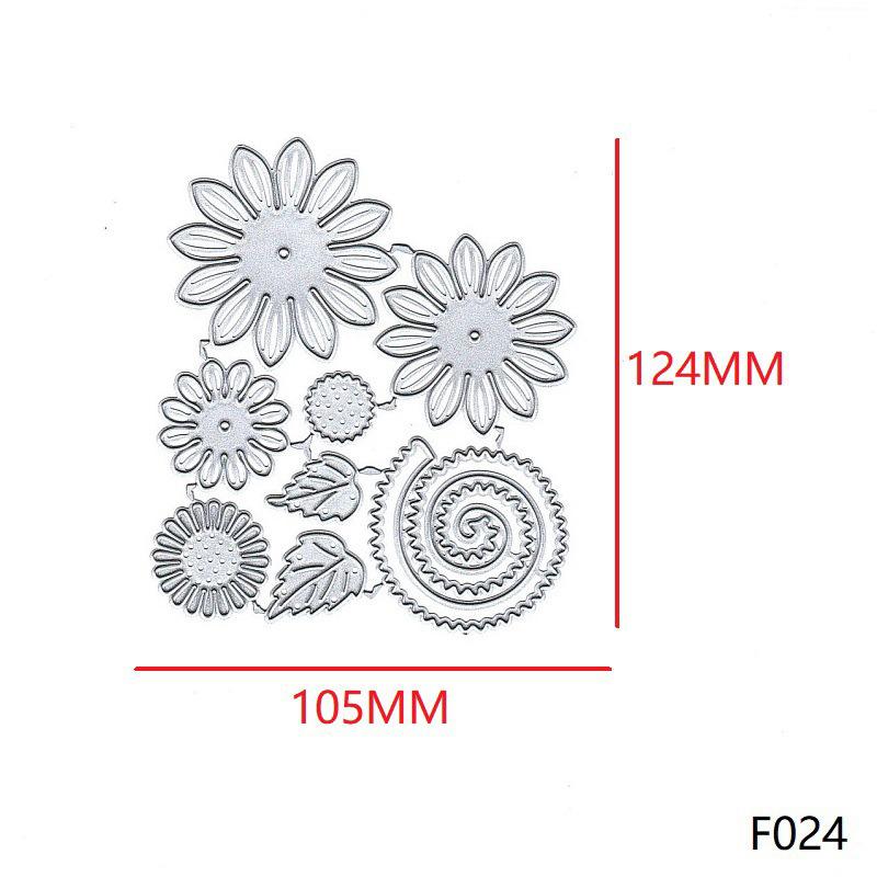 3D цветок лист подсолнечника дизайн стиль металлический трафарет для резки DIY скрапбукинг альбом фото тиснение бумажная карта ремесленный декор