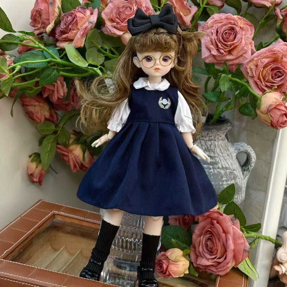 1 Set 30cm Princess Dress Up BJD Dolls Attractive Eyes Princess Makeup Ball Joint Doll Toddler