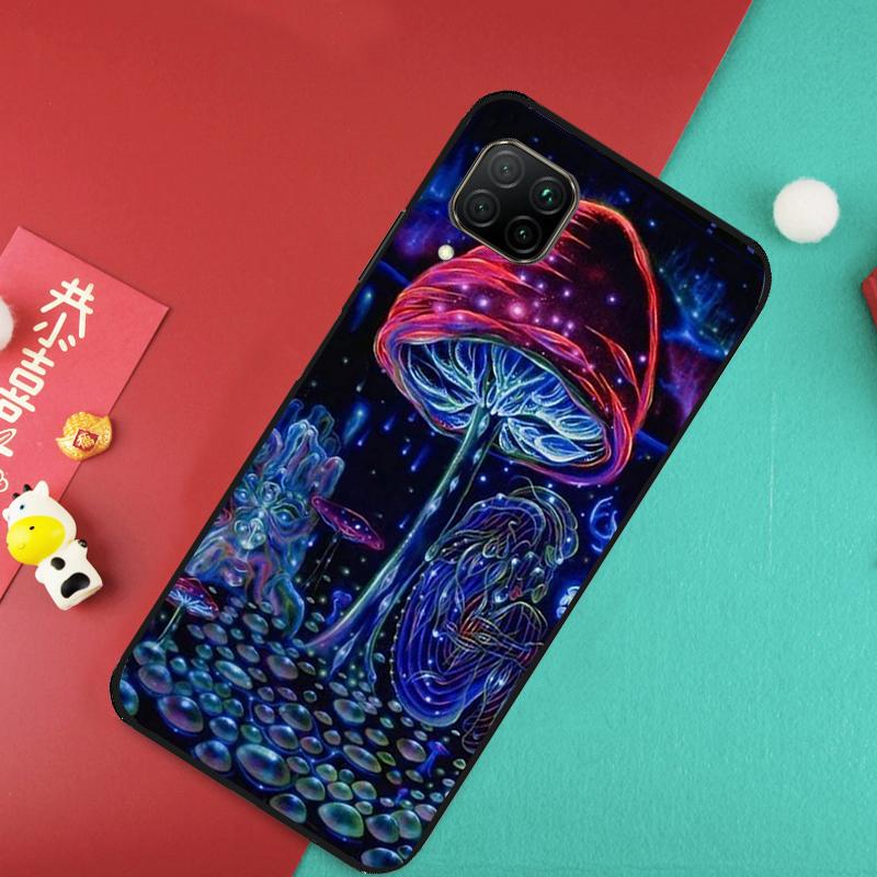 Странный Триповый Чехол с Грибами для Huawei Nova Y91 Y61 Y60 Y70 Y90 Nova 9 SE 10 11i 8i 3i P20 P30 Pro P40 Lite Чехол
