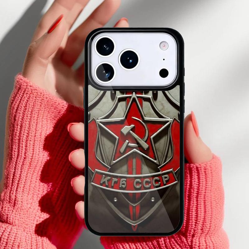 CCCP Soviet Union Russia soft Phone Case for iPhone 17 16 15 14 13 Pro Max Back Cover for 12 11 Pro Coque