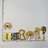 Горячая Распродажа Плиссированная Брошь 'Глаз Дьявола' Сплав Форма Замочной Скважины Эмаль Роскошная Значок Булавка Модные Кисточки Банкетная Одежда Металлическая Булавка