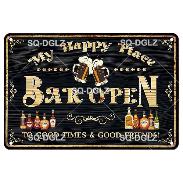 Vintage Metal Tin Sign Wall Decor Pub Bar Beer Retro Plaque Poster Wall Art Home Decor