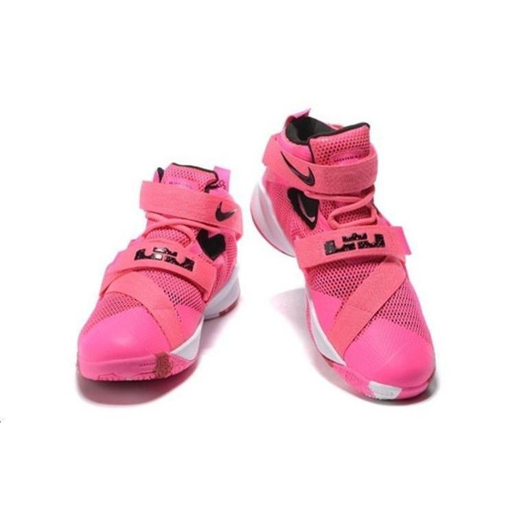 Nike LeBron Soldier 9 'Think Pink' (Unisex) Vvd Pnk / Mtllc Slvr-White-Pnk P Basketball Shoes 749417 601
