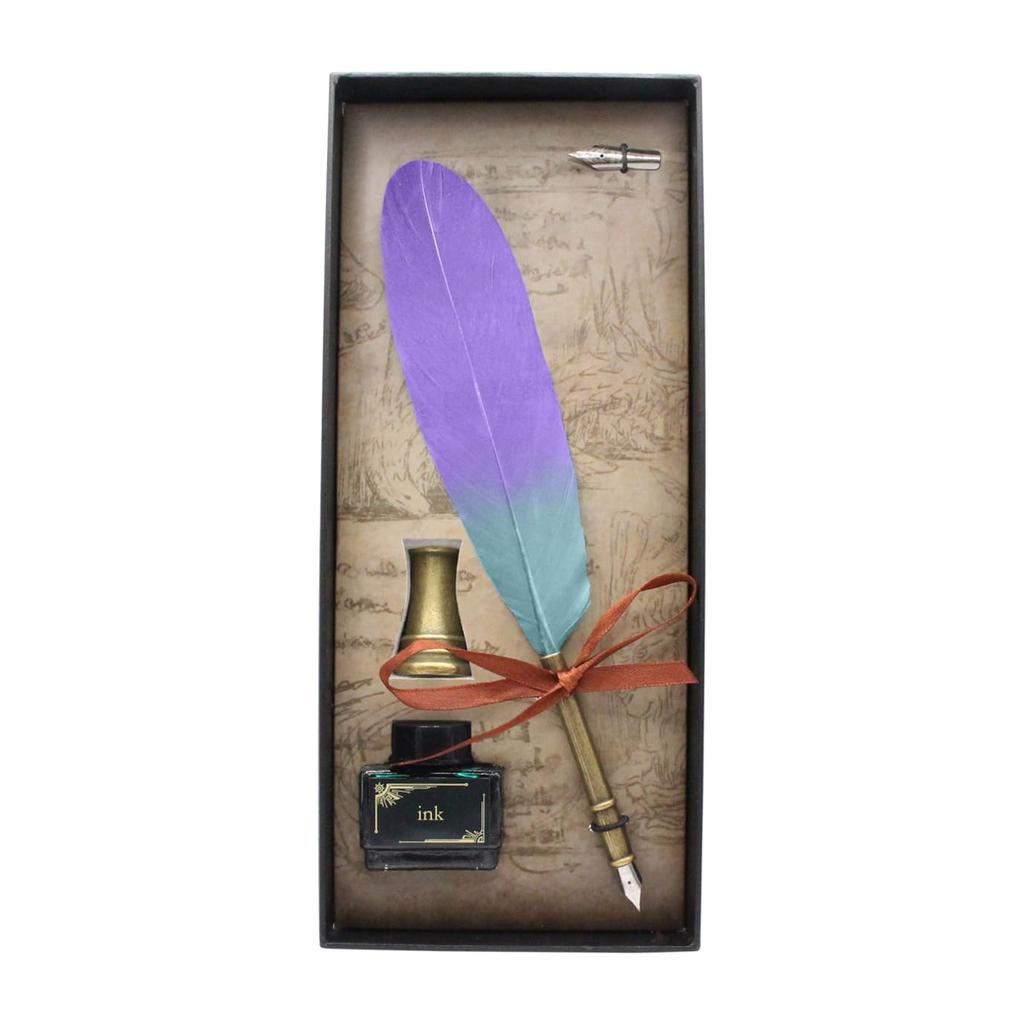 Capcom Monster Hunter Wilds Secret Quill H210 x W40 x Natural stainless zinc polyethylene foam Pen, Approx. D8mm, feather, brass, steel, ink, glass,