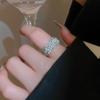 Exquisite Pearl Open Ring Geometry Metal Rings Temperament Vintage Rings  Party