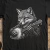 Fox Banjo Shirt, Bluegrass Music Tee, Funny Folk Music Gift, Banjo Player Shirt, Appalachian Music T-Shirt