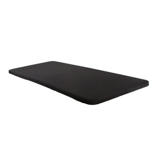 Table Cover Solid Color Waterproof with Anti-slip Elastic Band Camping Dirt-resistant