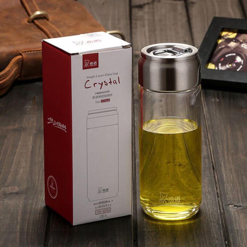 Xinuo Portable Borosilicate Glass Tea & Water Bottle