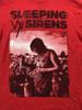 Sleeping With Sirens Концертная Футболка Красная Унисекс S-5XL 1G0189 Унисекс Футболка