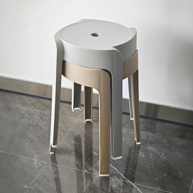 JINGRUIXIANG Stackable Plastic Stool 8-Pack