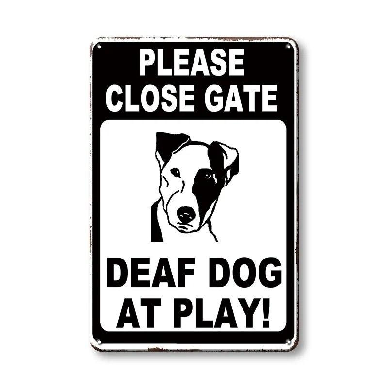 Warning Danger Poster Metal Decor Beware Of The Dog Cat Vintage Tin Sign No Trespassing Farmhouse Wall Decor Family Doorplate