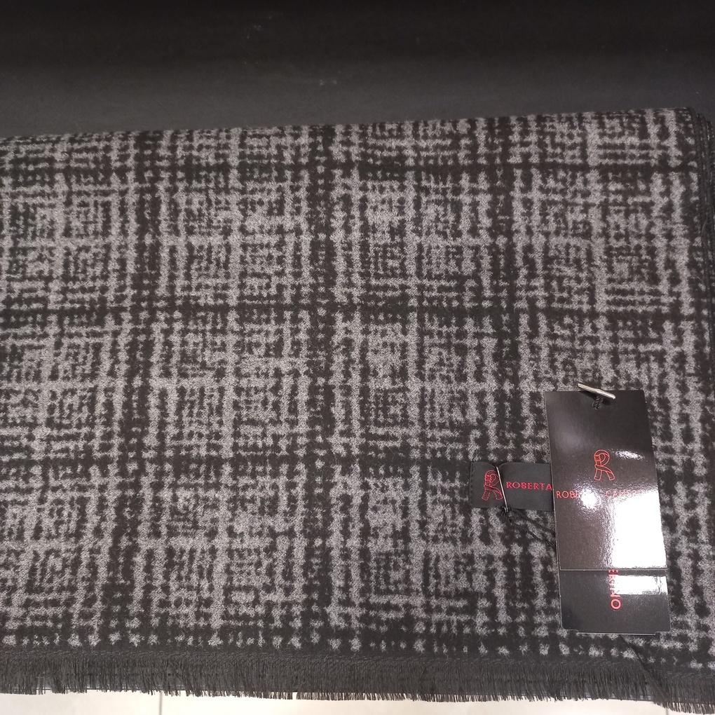 Men's Winter TR Fleece Geometric Print Muffler RN4C073