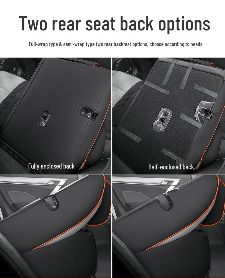 Bin Yue All-Season Leather Car Seat Cover, Full Surround, Universal Fit for Five Seats