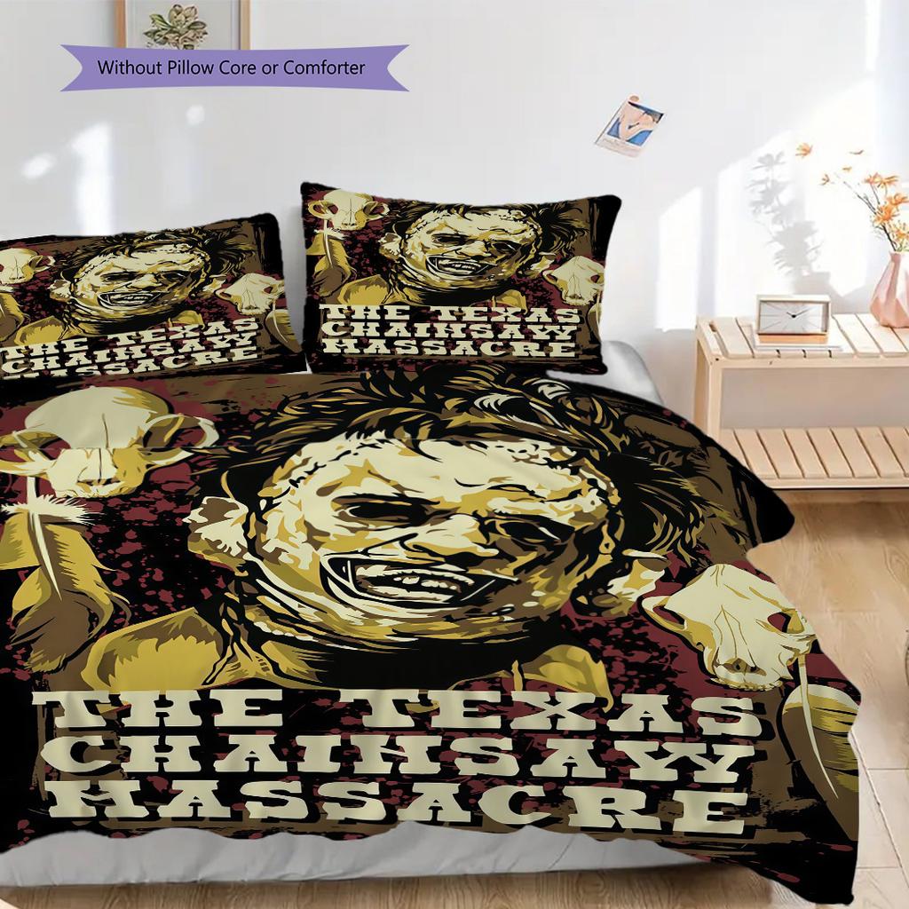 Texas Chainsaw Massacre Set Bedding 1 Duvet Cover 2 Pillowcase Without Core Bedding Set Duvet Cover And Pillowcase Christmas Birthday Gift