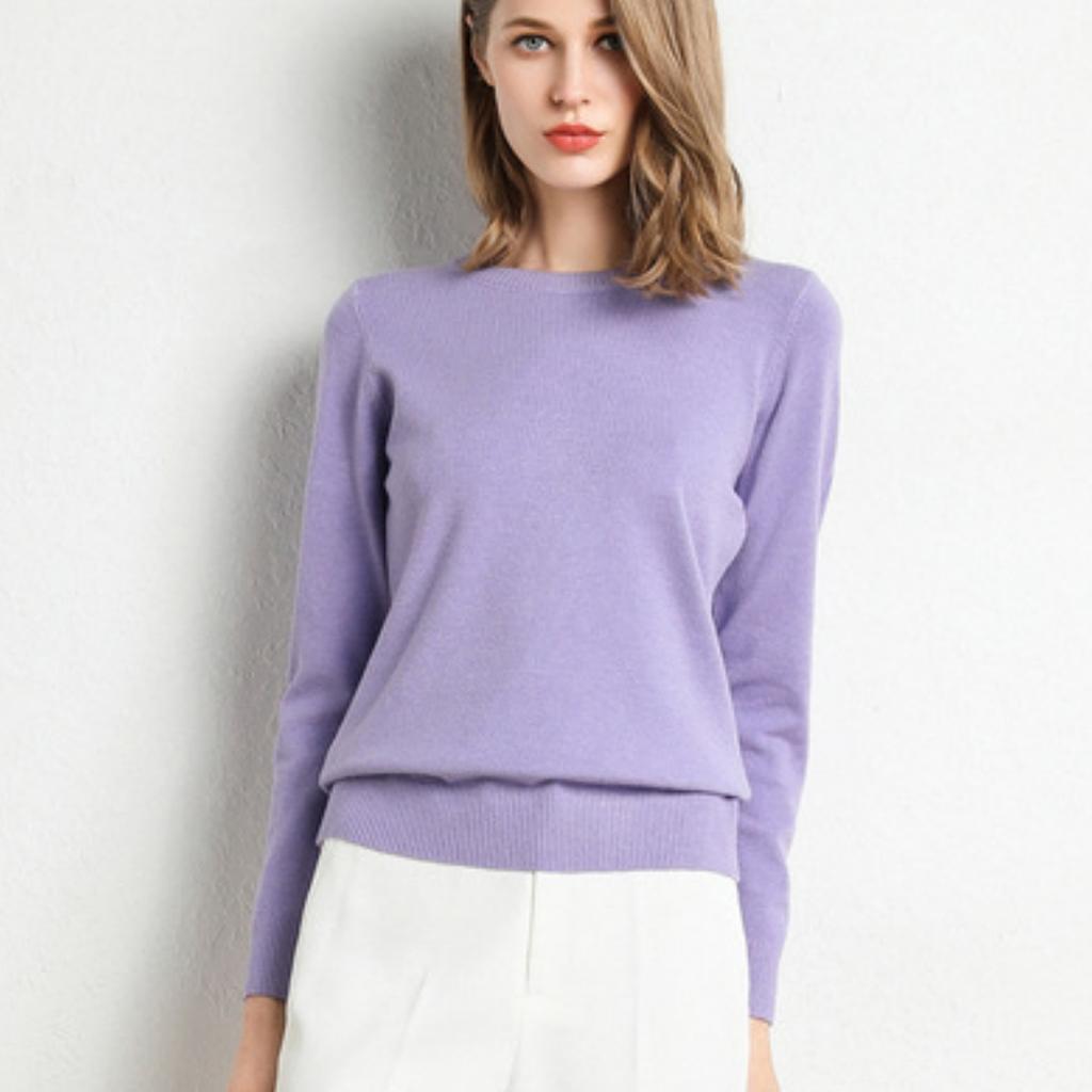 10 цветов, рубашка с круглым вырезом, свитер, женский пуловер с короткими рукавами и длинными рукавами, однотонный вязаный свитер