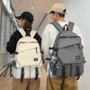 Женский рюкзак в стиле кампуса, однотонный мужской рюкзак, студенческий школьный рюкзак большой емкости