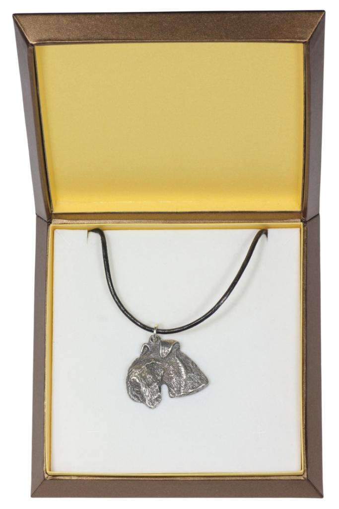 Lakeland Terrier – Dog necklace in gift box, silver-plated locket for dog fan | Art-Dog