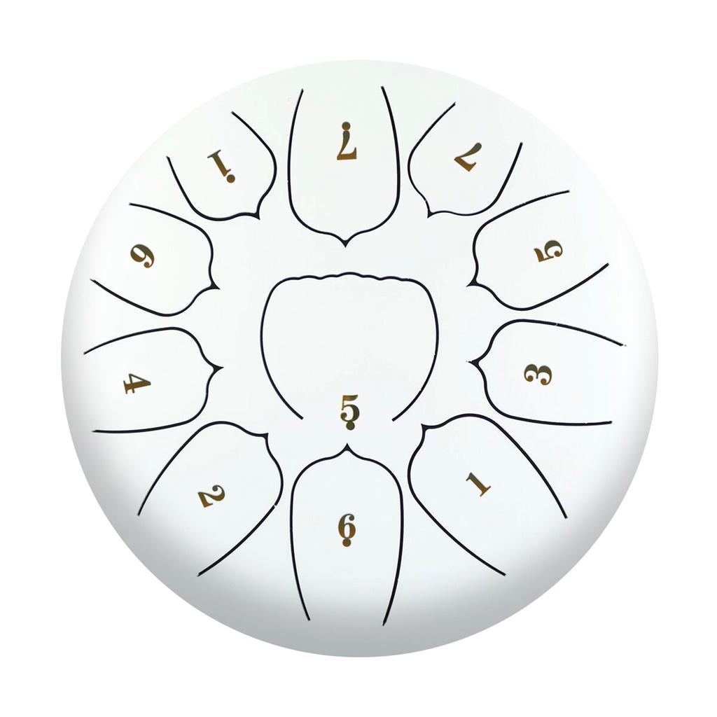 10-дюймовый стальной барабан для языка, 11 нот, хэндпан-барабан с барабанным молотком, выбор пальцев, перкуссия для