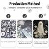 Хэллоуин призрачный жемчужный живописный арт-набор ручной работы DIY домашние украшения цветочный узор настенный декор принадлежности для творчества идеи подарков