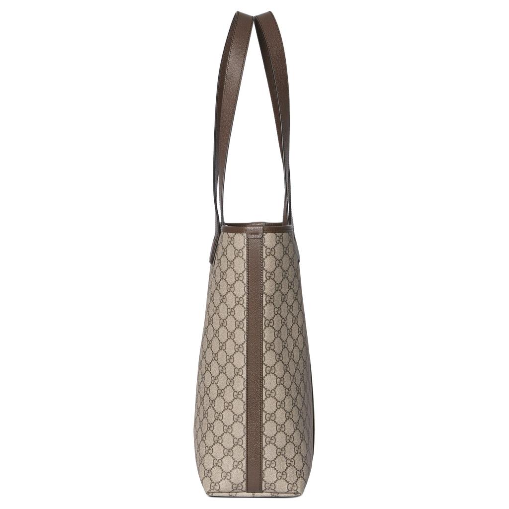 Gucci Сумка-тоут из ткани с покрытием Monogram Ophidia Мужские сумки-тоут Бежевый Коричневый 834465-FAEOI-9746