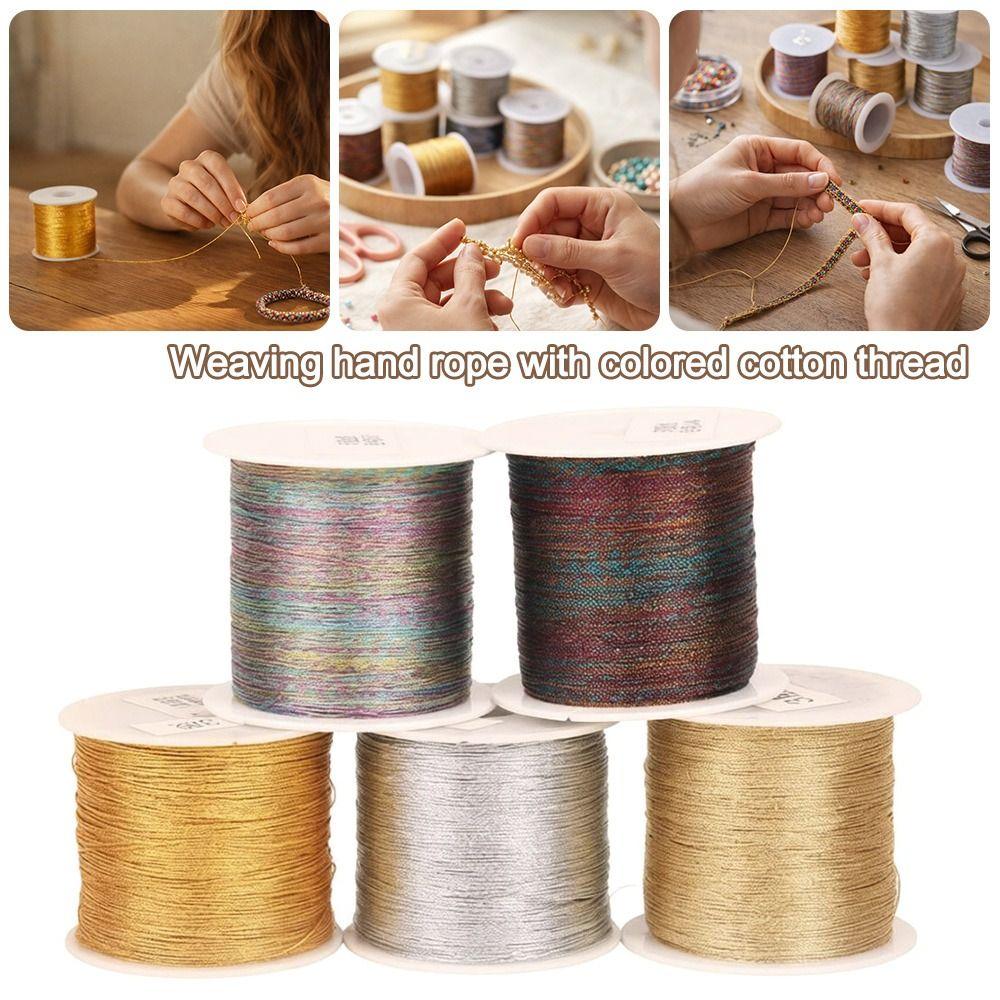 Rope Texture Braided String Gradient Color Woven String High Quality Macrame Cord Jewelry Making