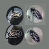 Stylish 4pcs 56mm Auto Car Wheel Center Cap Emblem Decal Sticker For Ford Black And Blue