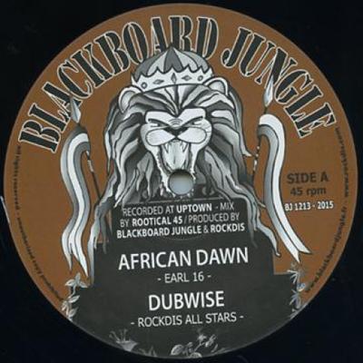 12-дюймовая пластинка EARL SIXTEEN / MURRAY MAN - Африканский рассвет; Даб / Задний путь; Dub BJ1213 Blackboard Jung 2015 Европа Регги, Ска и Даб