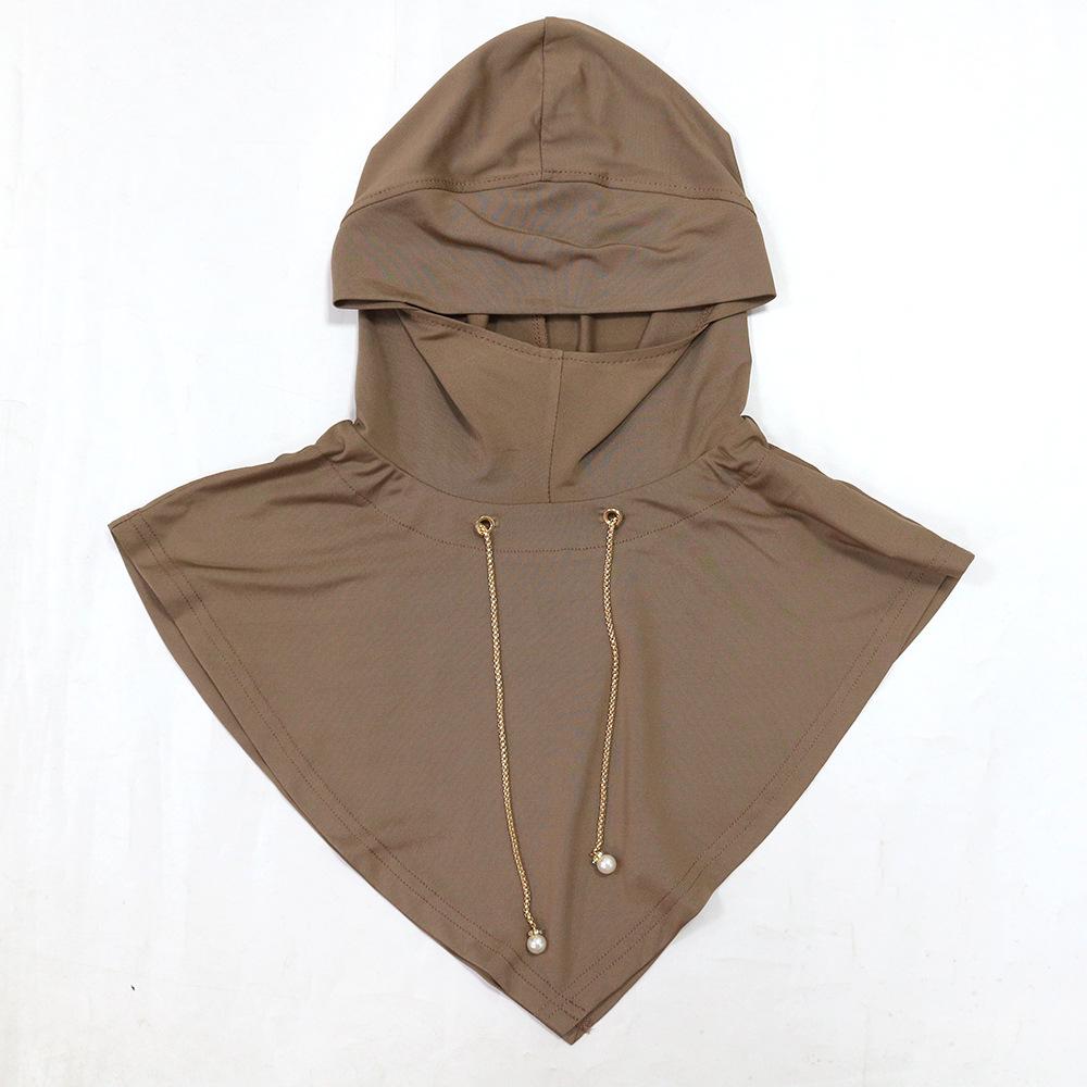 XQY500332 Ближневосточная металлическая цепочка со стразами, пуловерная шапка для женщин - Модный этнический головной платок