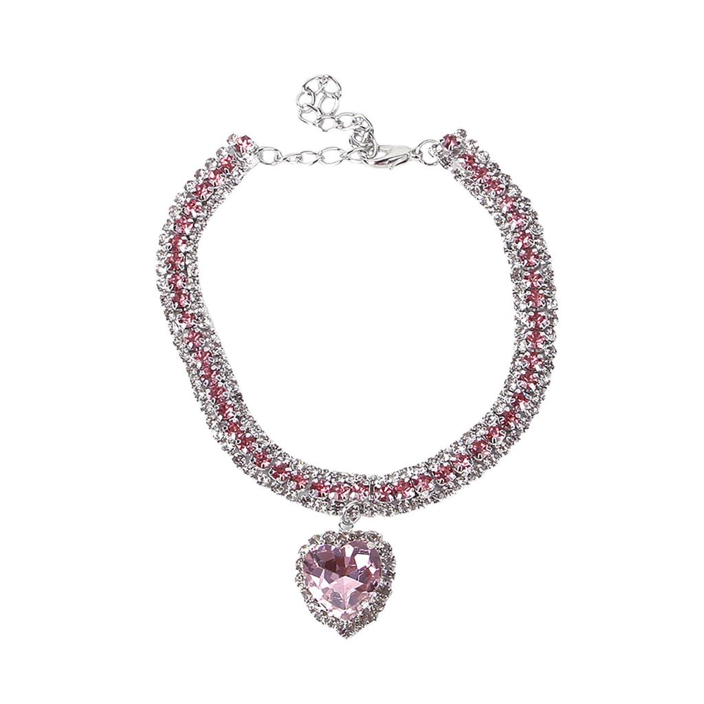 Любовь Капля воды Стразы Ожерелье Домашнее животное Собака Ожерелье Ювелирное изделие Ожерелье Ожерелье